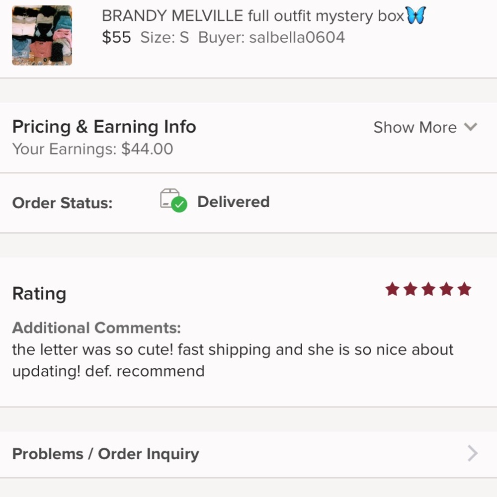 BRANDY MELVILLE MYSTERY BOX💌💛 - Picture 3 of 4